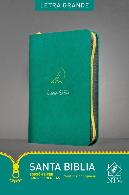Santa Biblia NTV, Edición zíper con referencias, letra grande by Tyndale