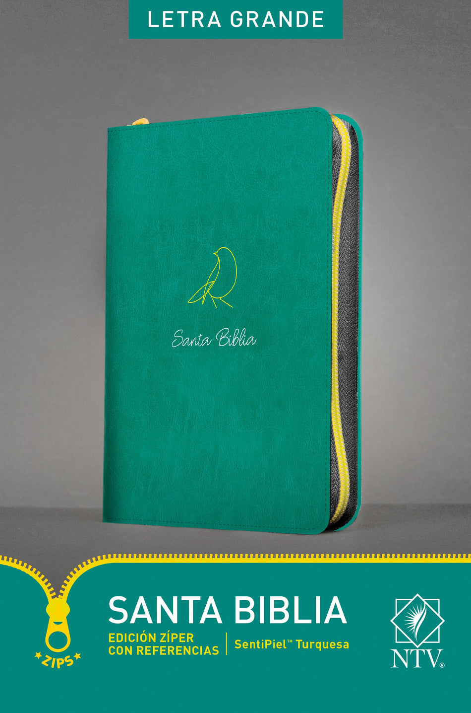 Santa Biblia NTV, Edición zíper con referencias, letra grande by Tyndale
