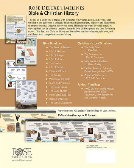Rose Deluxe Timelines by Tyndale, product view 2
