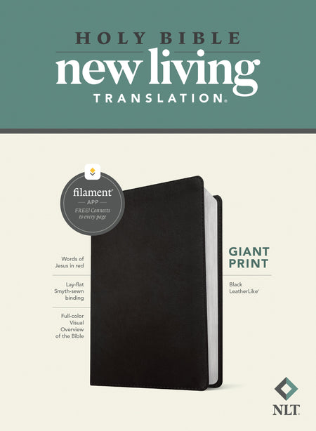 NLT Giant Print Bible, Filament Enabled by Tyndale