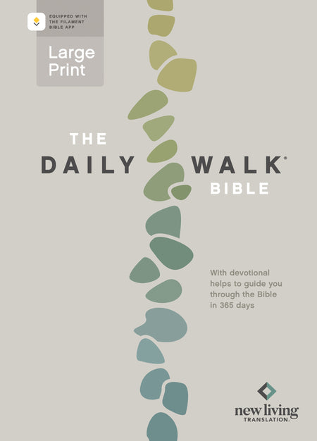 The Daily Walk Bible Large Print NLT, Filament Enabled by Tyndale