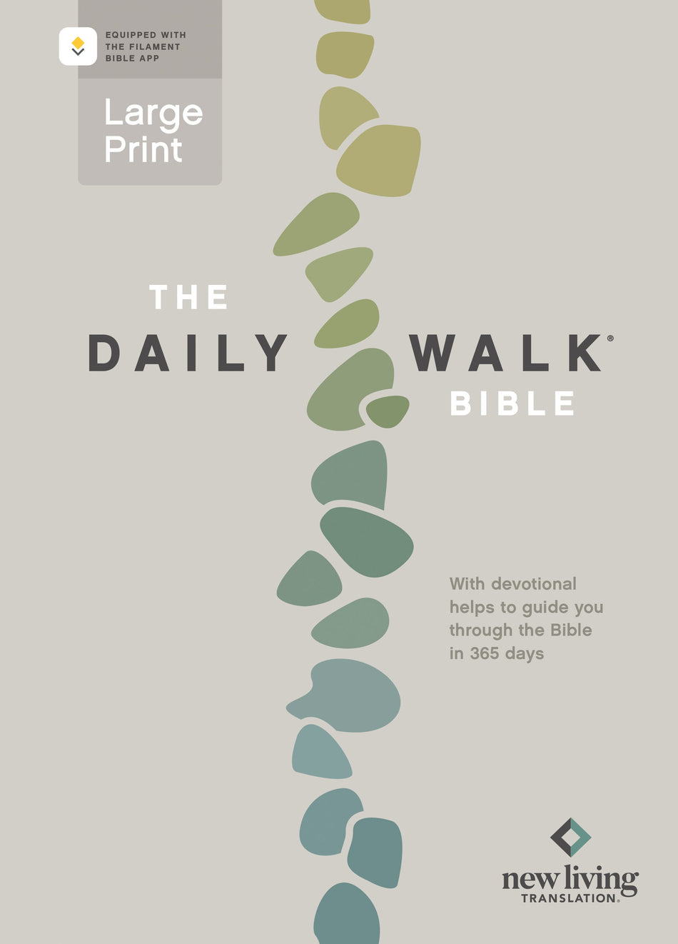The Daily Walk Bible Large Print NLT, Filament Enabled by Tyndale