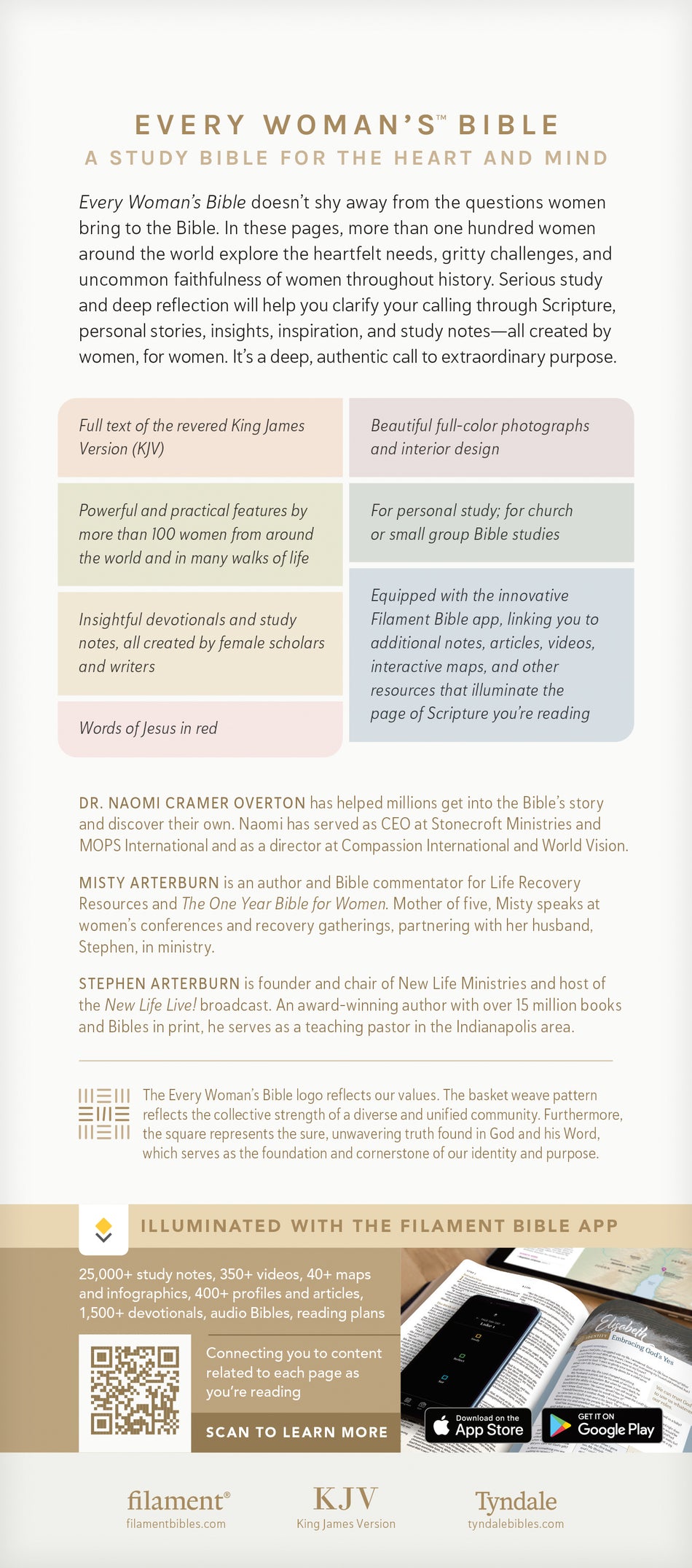 KJV Every Woman's Bible, Filament Enabled by Tyndale, product view 2