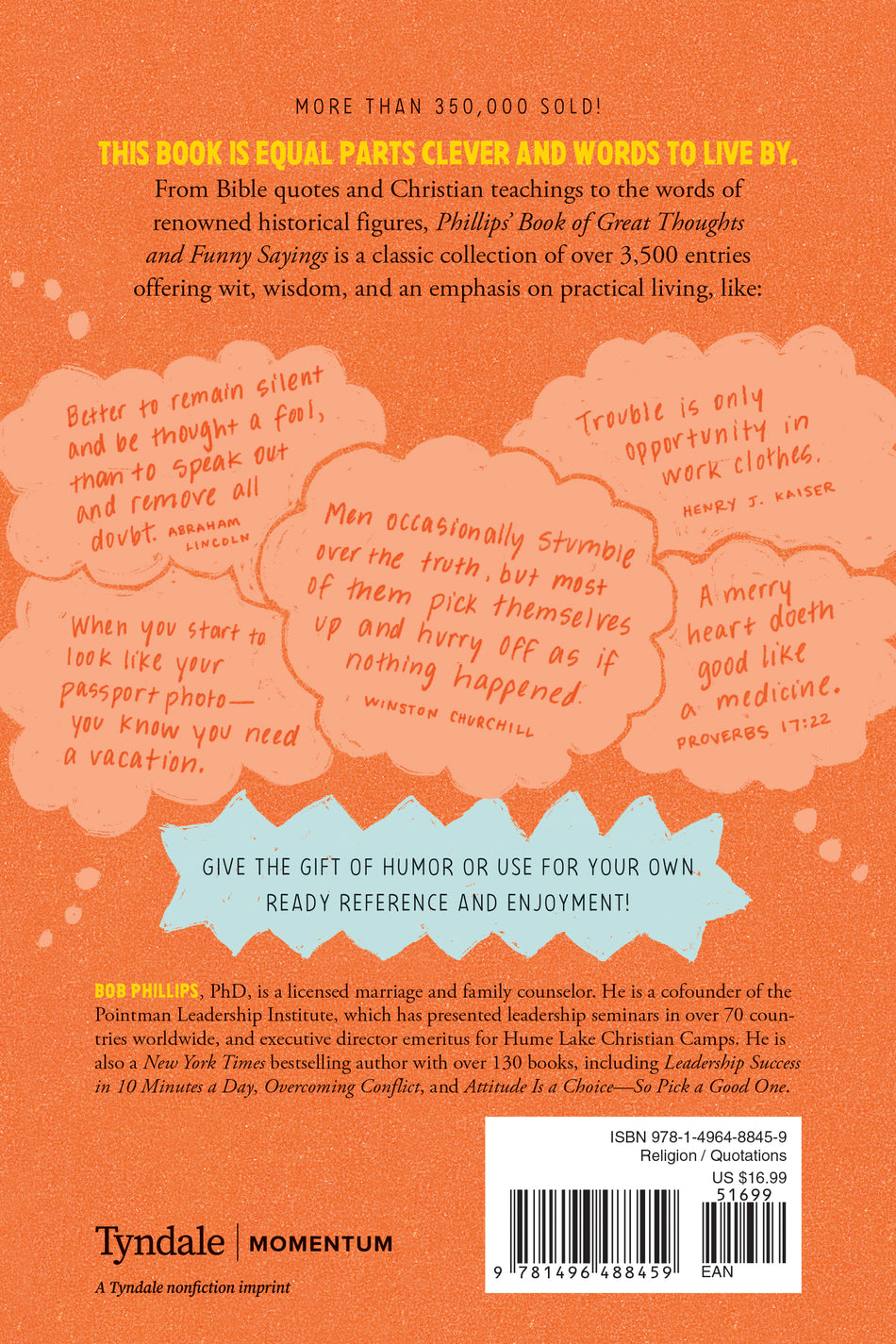 Phillips' Book of Great Thoughts and Funny Sayings by Tyndale, product view 2