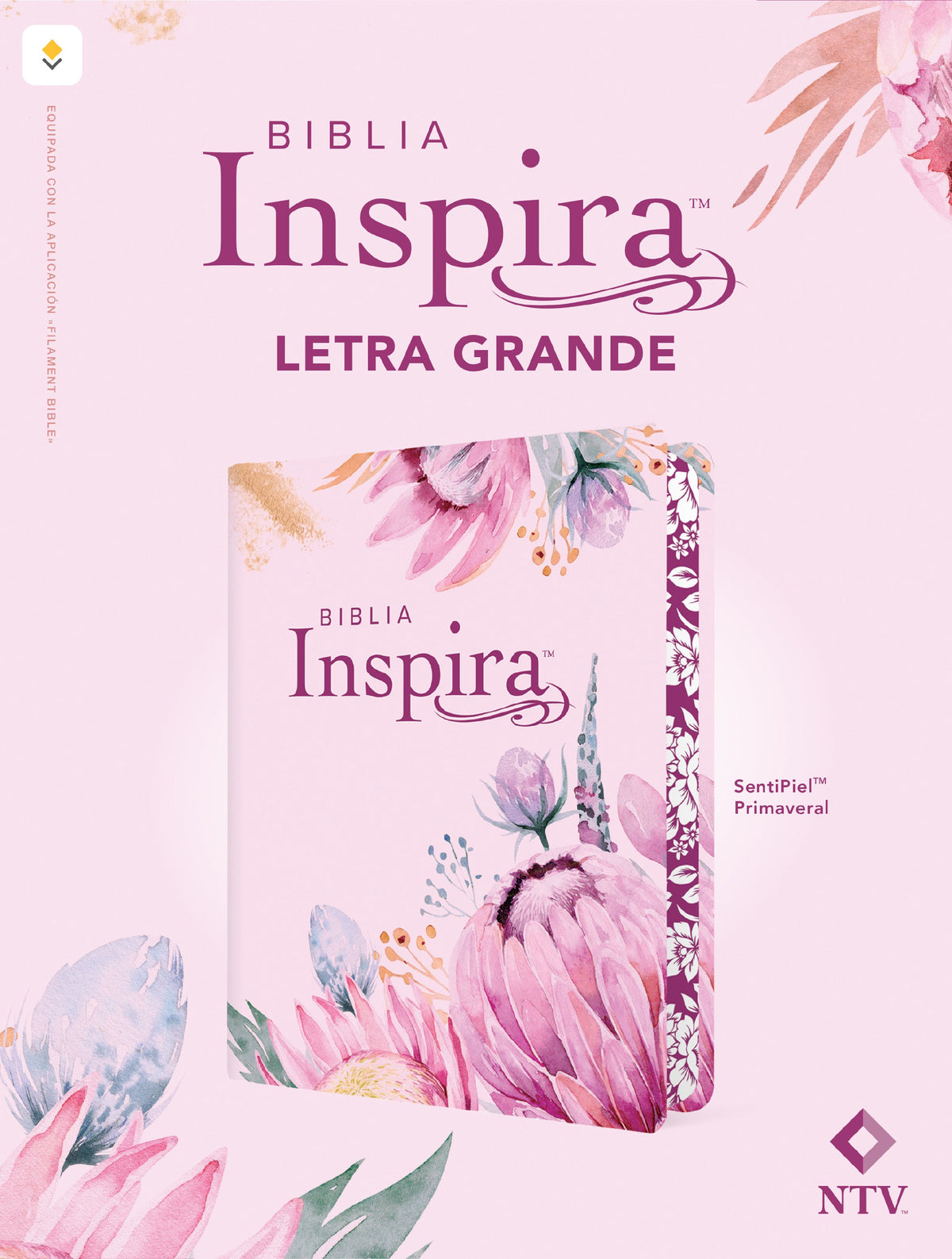 Biblia Inspira NTV, letra grande con Filament by Tyndale