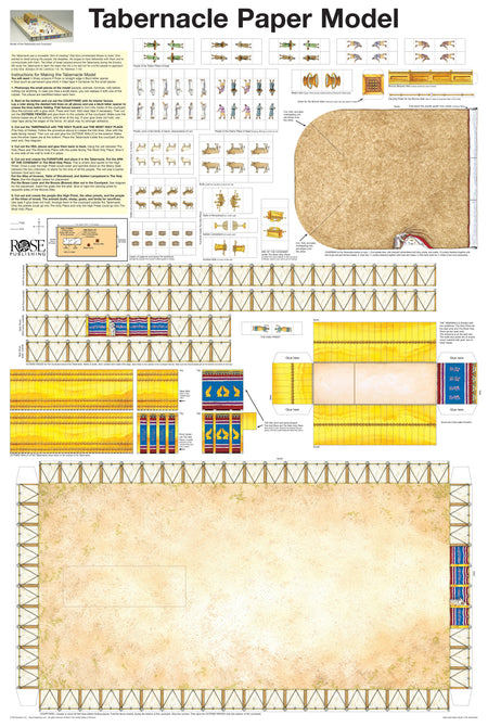 Tabernacle Paper Model Chart by Tyndale