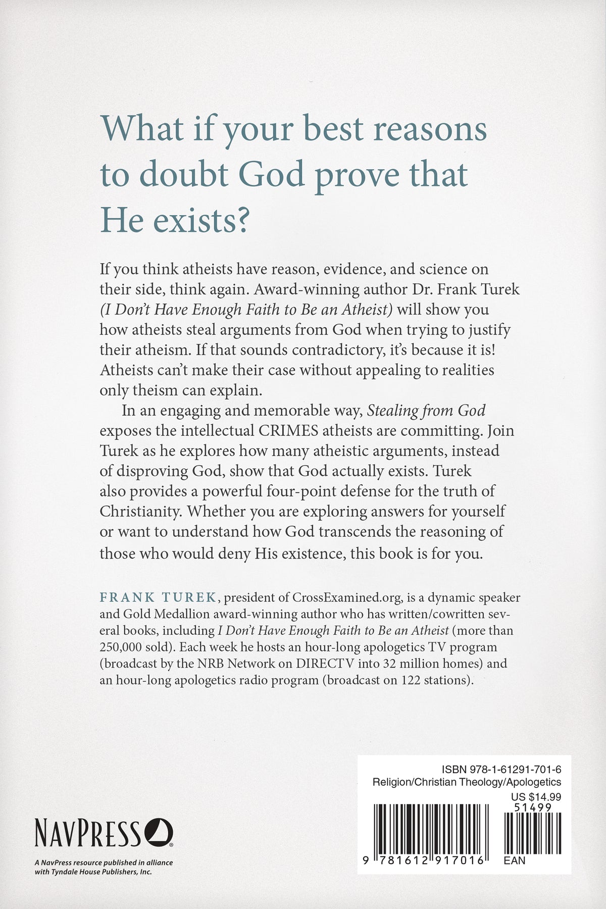Stealing from God by Tyndale, product view 2