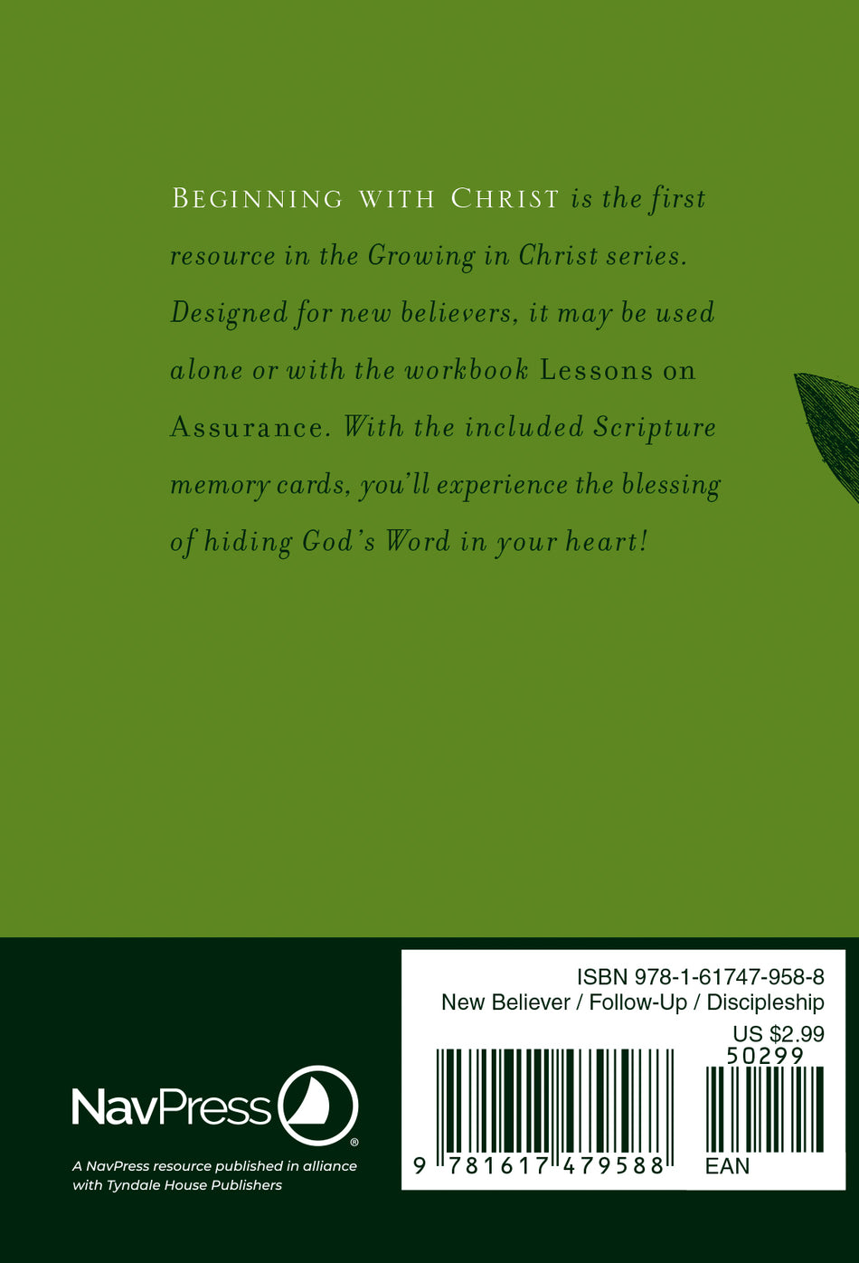 Beginning with Christ (LifeChange) by Tyndale, product view 2