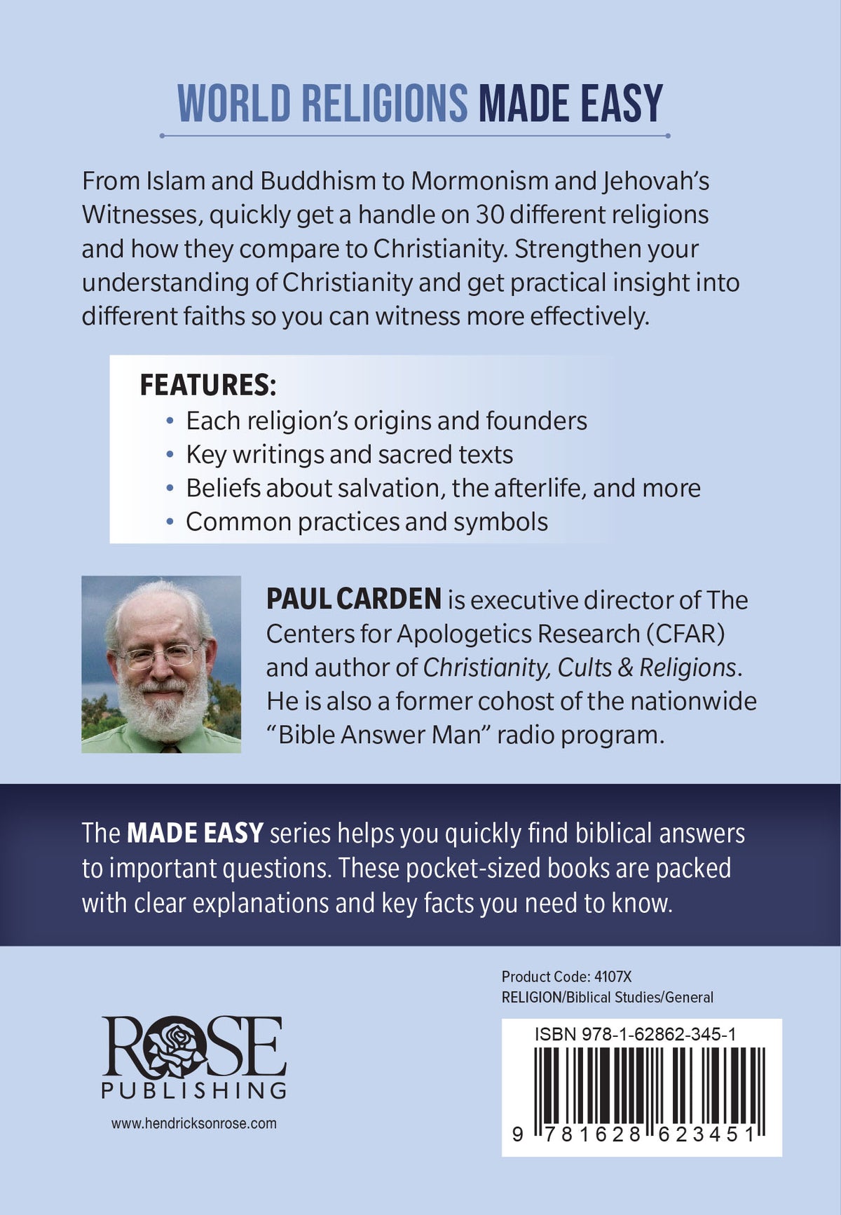 World Religions Made Easy by Tyndale, product view 2