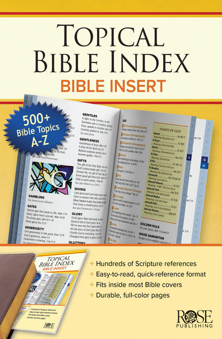 Topical Bible Index by Tyndale