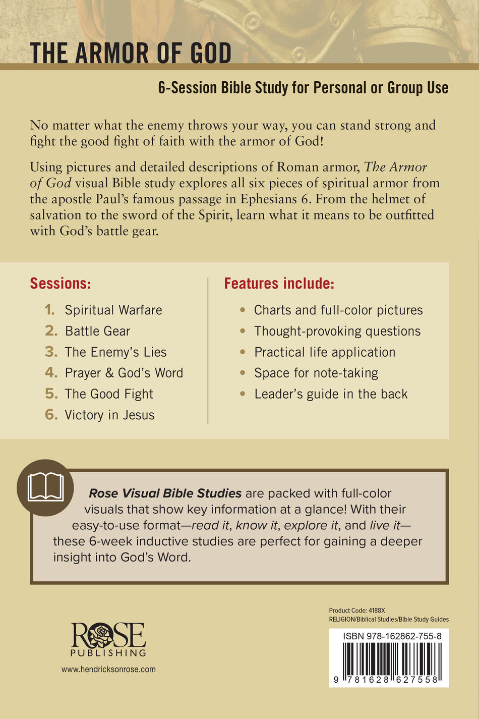 The Armor of God Bible Study (Rose Visual Bible Studies) by Tyndale, product view 2