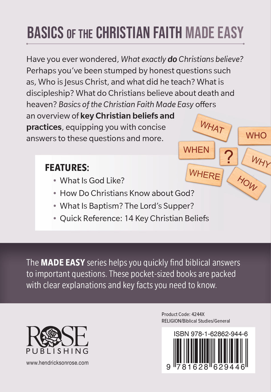 Basics of the Christian Faith Made Easy by Tyndale, product view 2