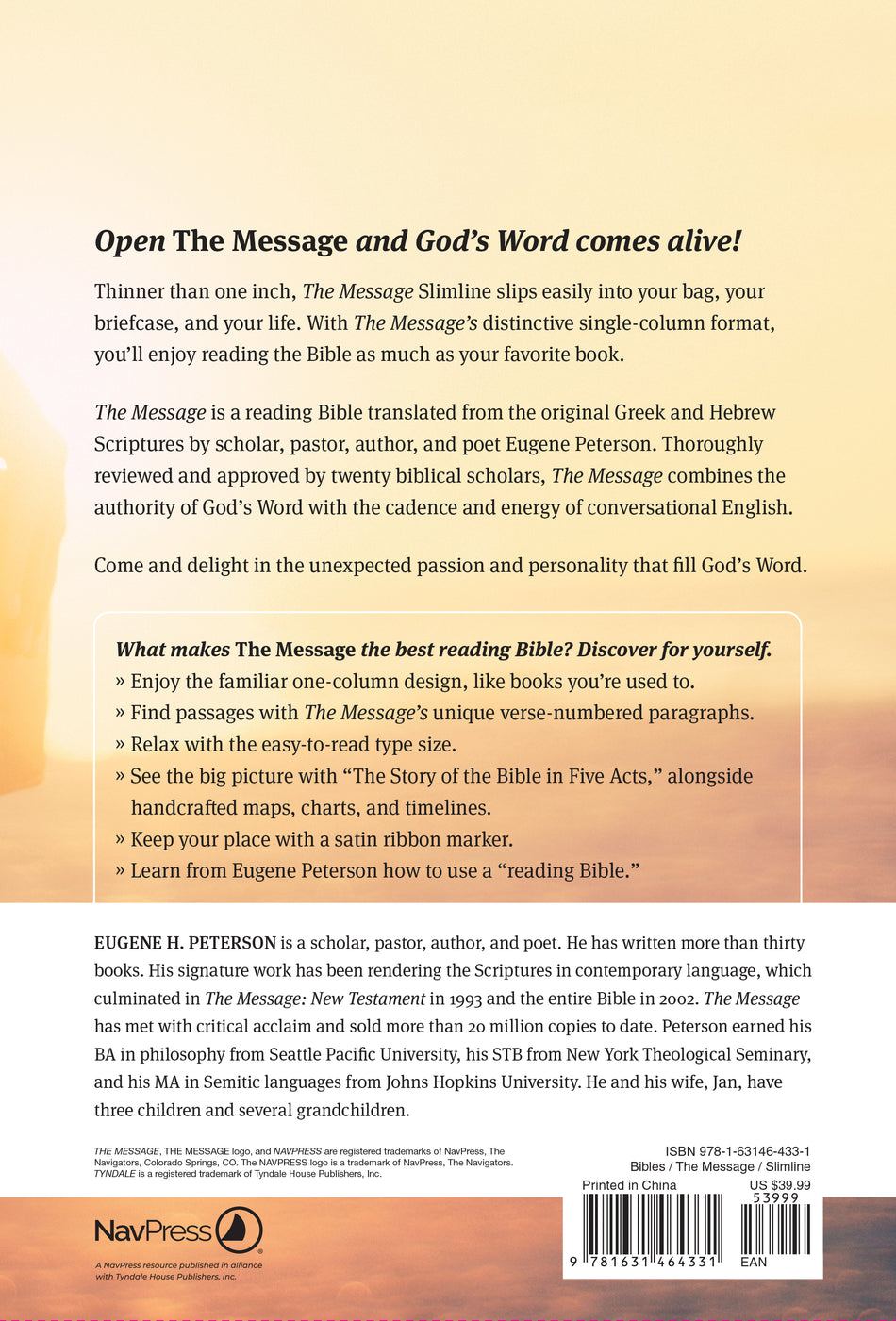The Message Slimline by Tyndale, product view 2