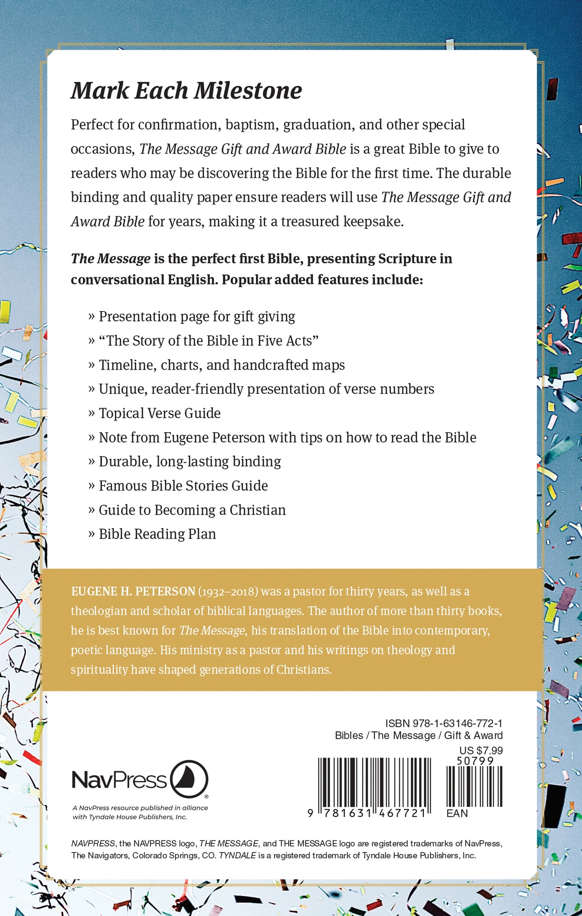 The Message Gift and Award Bible by Tyndale, product view 4