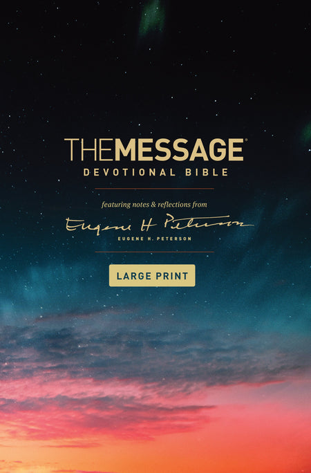 The Message Devotional Bible, Large Print by Tyndale
