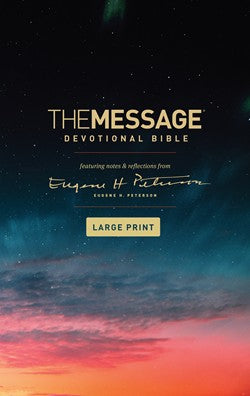 The Message Devotional Bible, Large Print