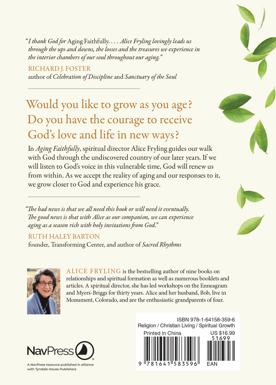 Aging Faithfully by Tyndale, product view 2