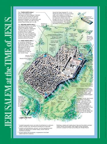 Jerusalem at the Time of Jesus Wall Chart