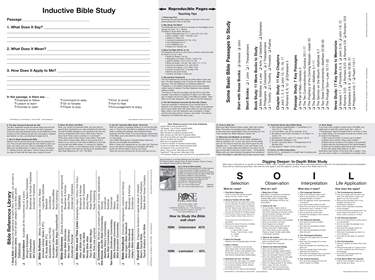 How to Study the Bible Wall Chart