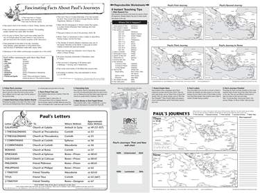 Paul’s Journeys Then and Now Wall Map