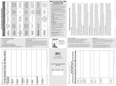 Seven Churches of the Revelation Wall Chart