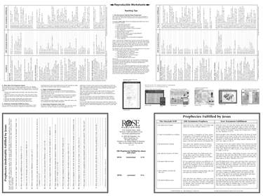 100 Prophecies Fulfilled by Jesus Wall Chart