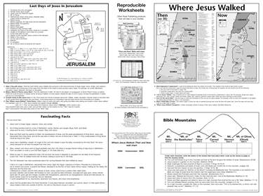 Where Jesus Walked: Then and Now Wall Chart