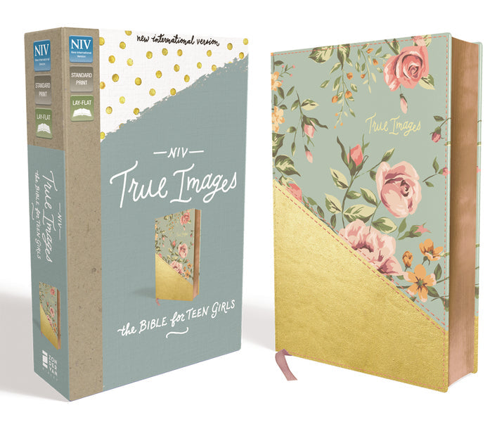 NIV, True Images Bible: The Bible for Teen Girls – Leathersoft™, Turquoise/Gold by HarperCollins