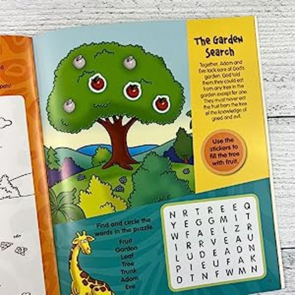 The Beginner's Bible Animals of the Bible Sticker and Activity Book by HarperCollins, product view 8