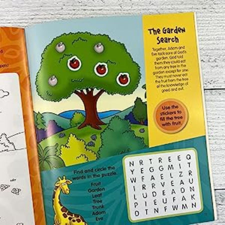 The Beginner's Bible Animals of the Bible Sticker and Activity Book by HarperCollins, product view 8