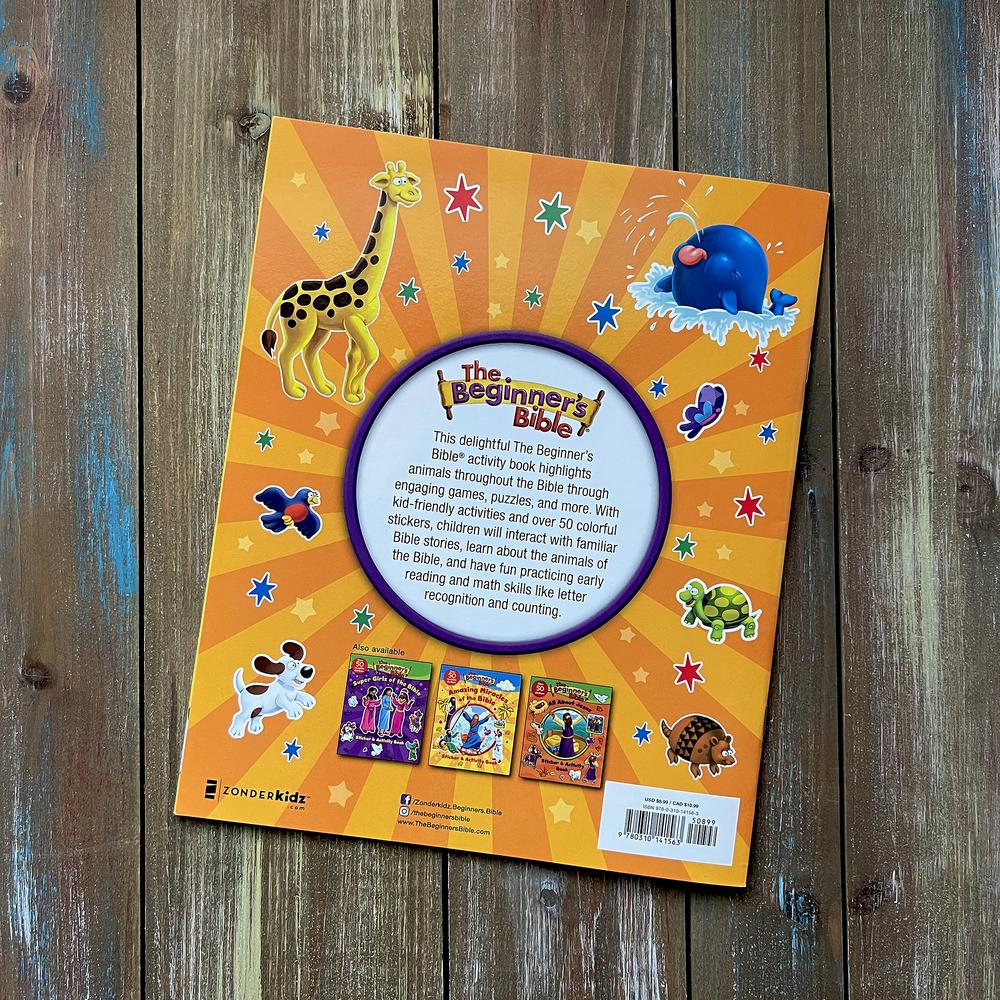 The Beginner's Bible Animals of the Bible Sticker and Activity Book by HarperCollins, product view 2