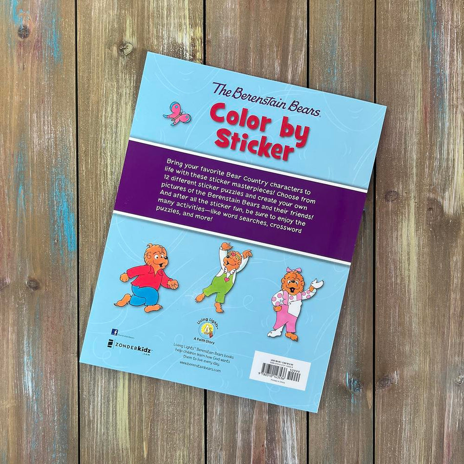 The Berenstain Bears Color by Sticker: Create 12 Pictures with Stickers, Plus Games, Activities, and More!, product view 2