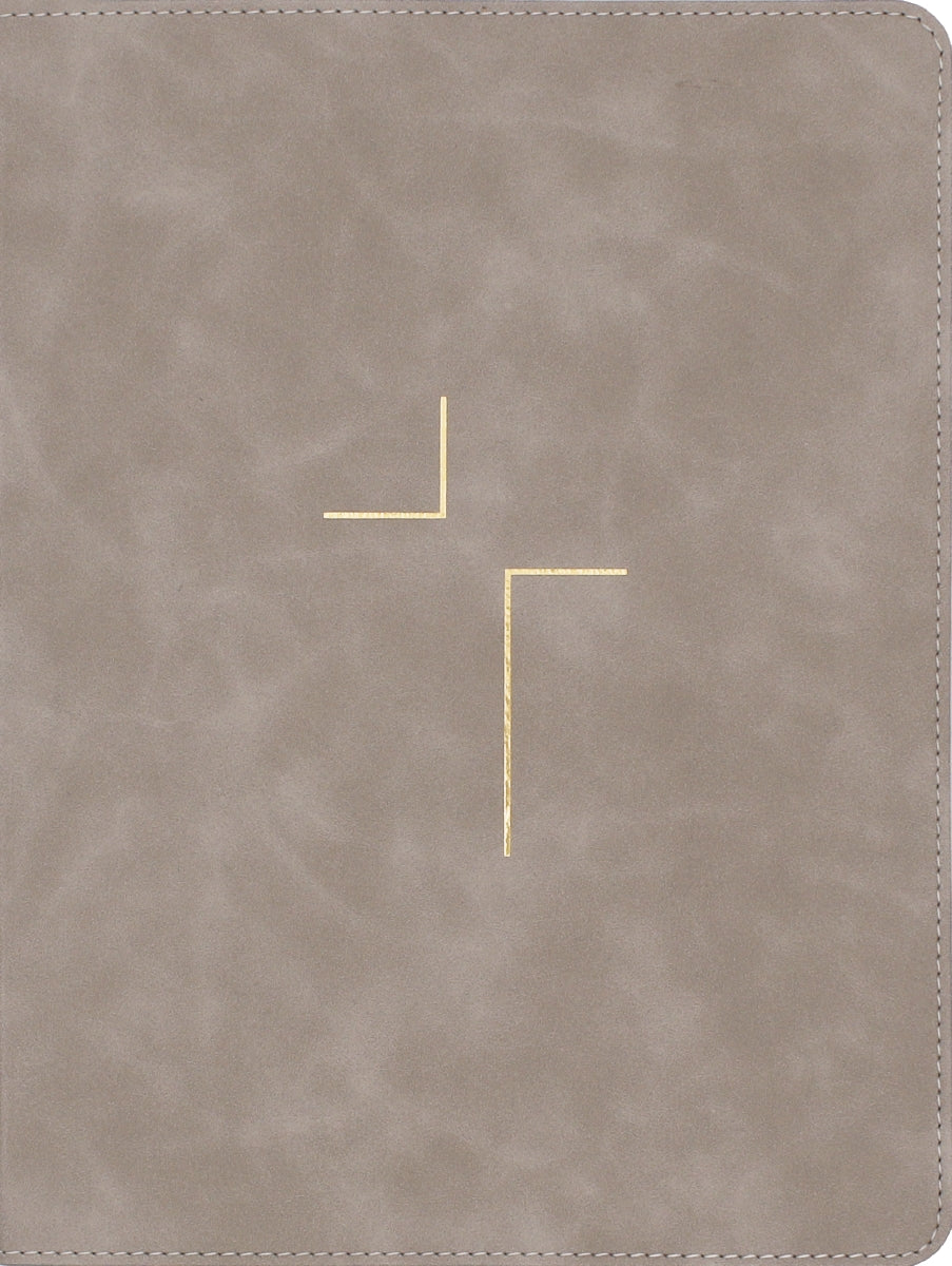 The Jesus Bible, ESV Edition – Leathersoft™, Stone by HarperCollins