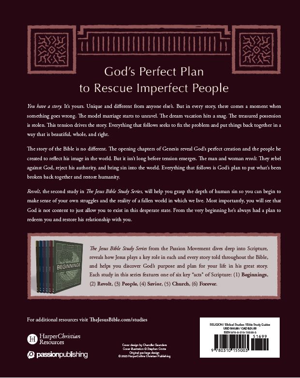 Revolt Bible Study Guide: The Story of God’s Pursuit of Imperfect People (The Jesus Bible Study Series), product view 2