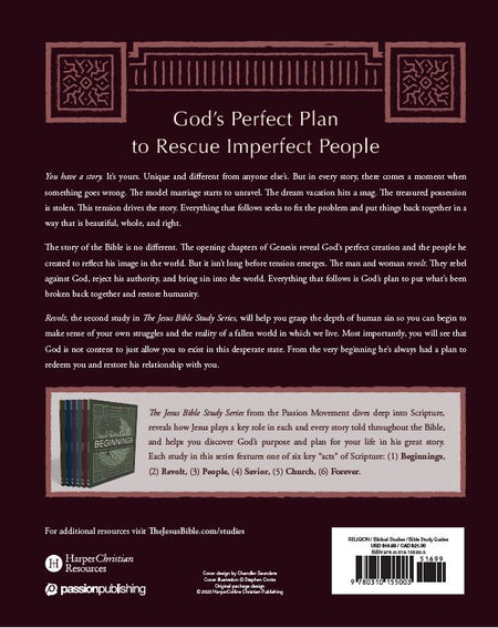 Revolt Bible Study Guide: The Story of God’s Pursuit of Imperfect People (The Jesus Bible Study Series), product view 2