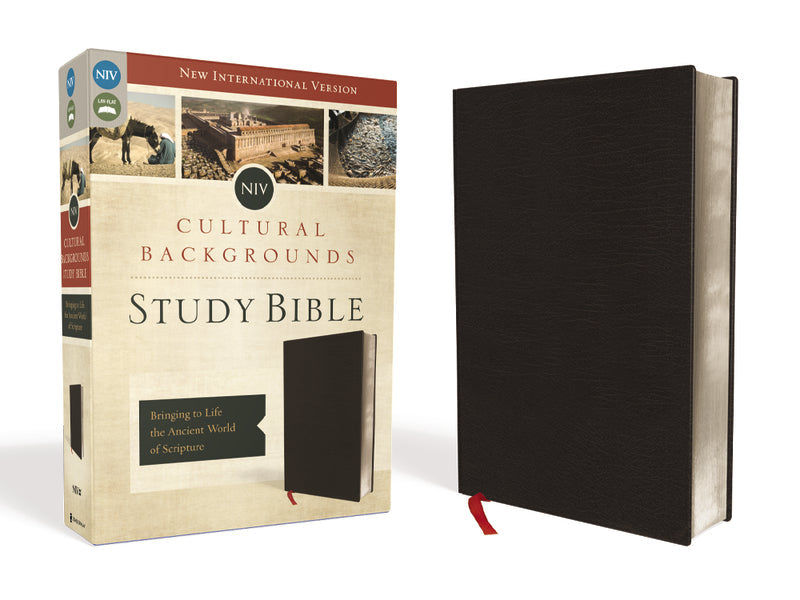 NIV, Cultural Backgrounds Study Bible, Red Letter Edition: Bringing to Life the Ancient World of Scripture – Bonded Leather
