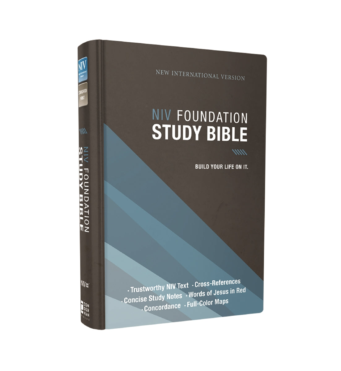NIV, Foundation Study Bible, Red Letter Edition – Hardcover by HarperCollins