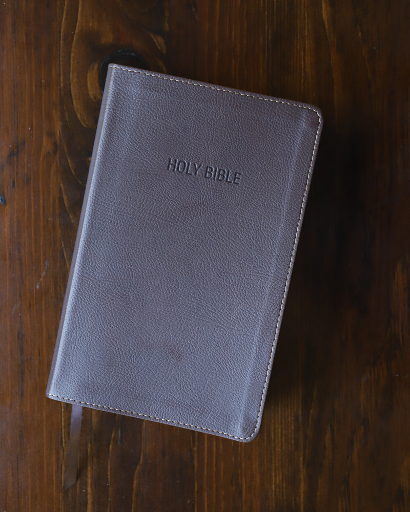 NIV, Foundation Study Bible, Red Letter Edition – Leathersoft™, Earth Brown Matte by HarperCollins, product view 2