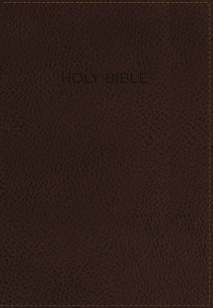 NIV, Foundation Study Bible, Red Letter Edition – Leathersoft™, Earth Brown Matte, Thumb Indexed by HarperCollins