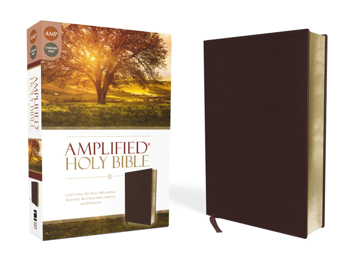 Amplified Holy Bible: Captures the Full Meaning Behind the Original Greek and Hebrew – Bonded Leather, Burgundy