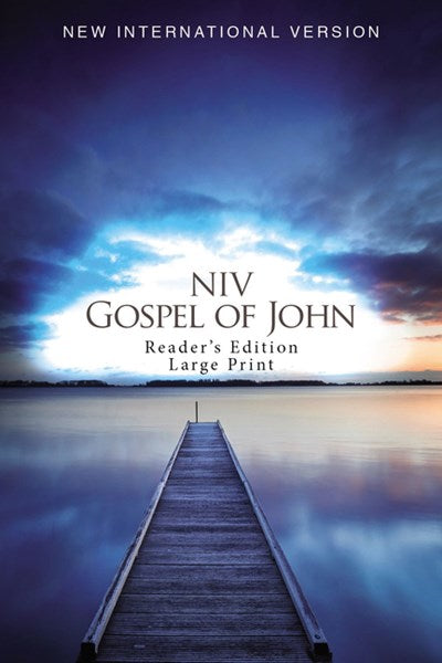 NIV, Gospel of John, Reader's Edition, Large Print, Paperback  (Large type / large print
