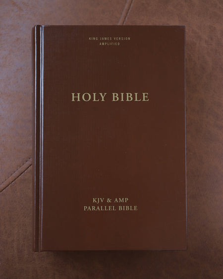KJV, Amplified, Parallel Bible, Large Print, Red Letter Edition: Two Bible Versions Together for Study and, product view 2