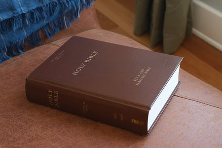 KJV, Amplified, Parallel Bible, Large Print, Red Letter Edition: Two Bible Versions Together for Study and, product view 4