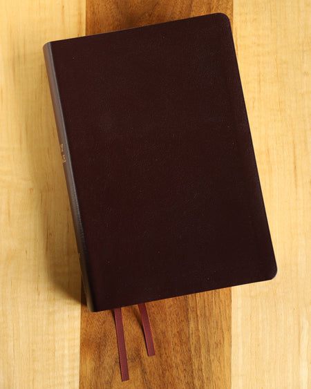 NIV, Reference Bible, Giant Print, Red Letter Edition, Comfort Print – Bonded Leather, Burgundy, product view 2