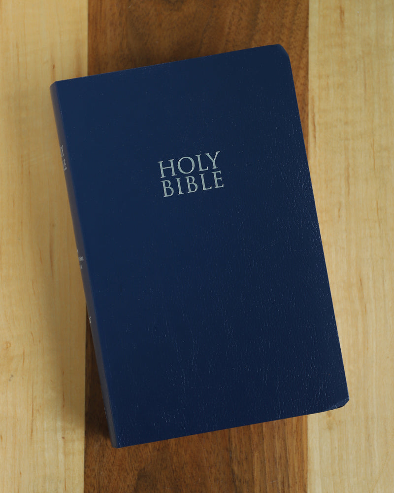 NIV, Gift and Award Bible, Leather-Look, Blue, Red Letter, Comfort Print by HarperCollins, product view 2