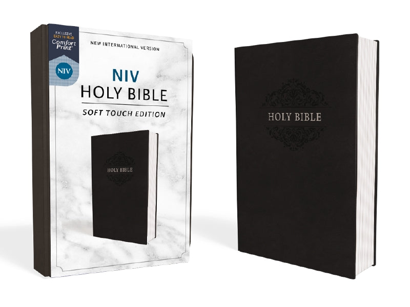NIV, Holy Bible, Soft Touch Edition, Comfort Print – Leathersoft™, Black by HarperCollins