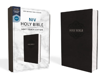 NIV, Holy Bible, Soft Touch Edition, Comfort Print – Leathersoft™, Black by HarperCollins