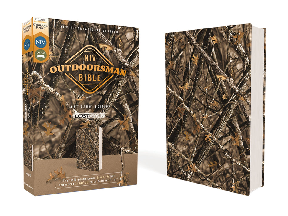 NIV, Outdoorsman Bible, Red Letter Edition, Comfort Print: The Field-Ready Cover Blends In but the Words Stand Out with