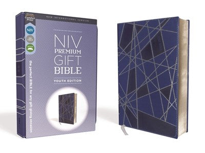 NIV, Premium Gift Bible, Youth Edition, Leathersoft, Blue, Red Letter, Comfort Print:  The Perfect Bible for Any Gift-Giving Occasion