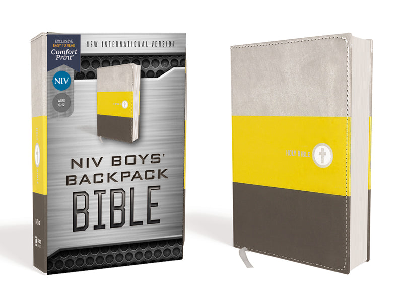 NIV, Boys' Backpack Bible, Compact, Red Letter Edition, Comfort Print: A Portable, Durable, and Easy-to-Read Bible that Goes